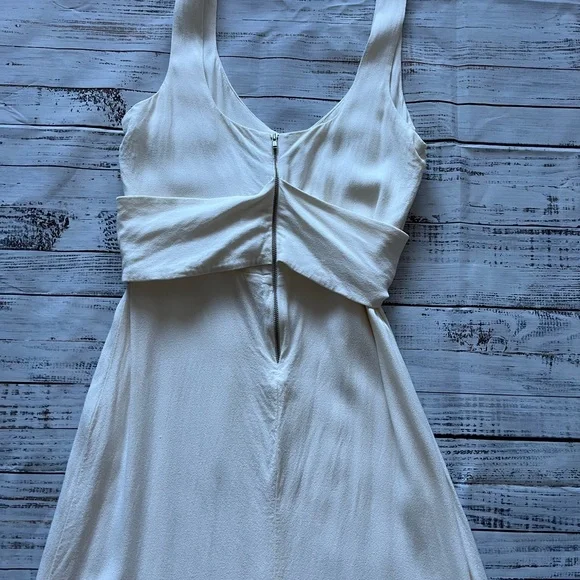 Reformation Sigrid Corset Milkmaid cream/off white midi dress wired cups size 12 - Picture 10 of 15